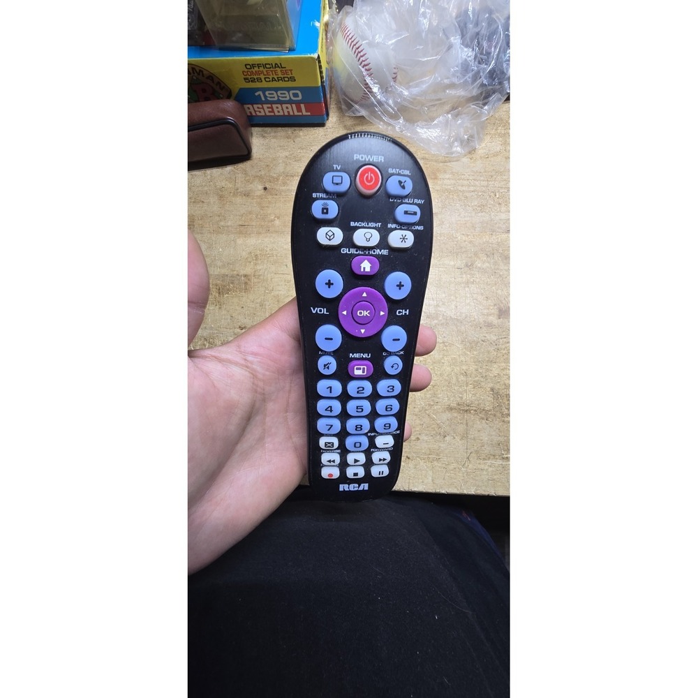 RCA RCR414BHE 4 Device Universal Remote Streaming Player Compatible Black